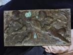Rilievo - Drie liefdevolle cherubijnen - 36 cm - Antiek -