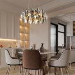 Kroonluchter Woonkamer Keuken Modern Gouden Kristal, Huis en Inrichting, Verzenden, Zo goed als nieuw