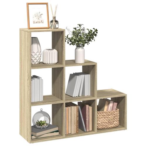 vidaXL Kamerscherm / boekenkast 3-laags 99x29x99 cm hout, Huis en Inrichting, Kasten | Boekenkasten, Nieuw, Overige houtsoorten