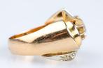 Ring - 18 karaat Geel goud - 0.33ct. tw. Diamant, Sieraden, Tassen en Uiterlijk, Ringen, Nieuw