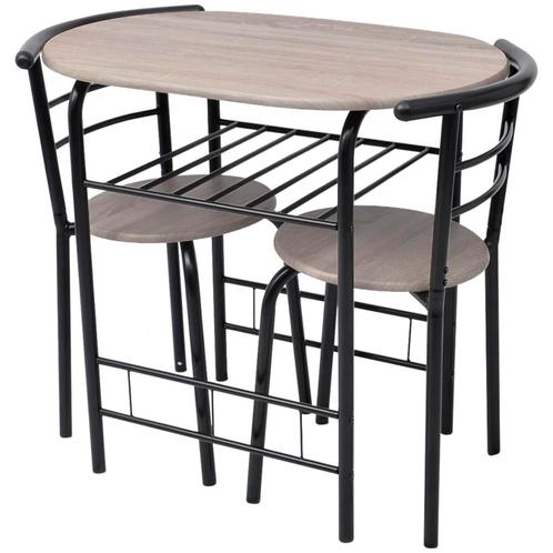 vidaXL Ontbijtbarset MDF, Huis en Inrichting, Complete eetkamers, Nieuw, Verzenden