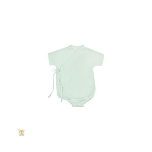 Romper - overslag - mousseline mint - maten: 50/56, 62/68 -, Kinderen en Baby's, Babykleding | Overige, Nieuw, Verzenden