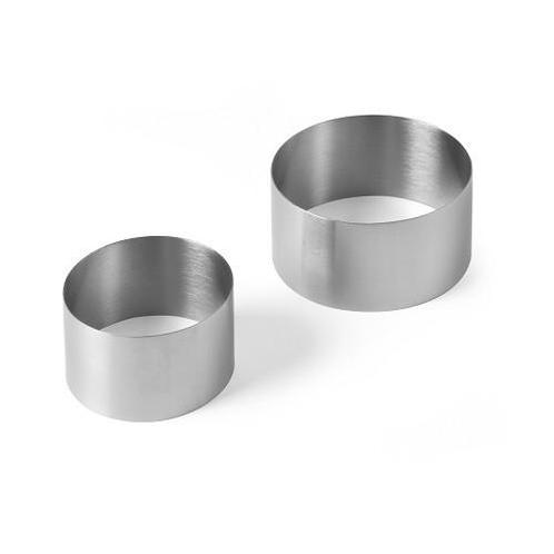 Taartring Hendi RVS Ø7 x 4,5cm, Hobby en Vrije tijd, Taarten en Cupcakes maken, Nieuw, Verzenden