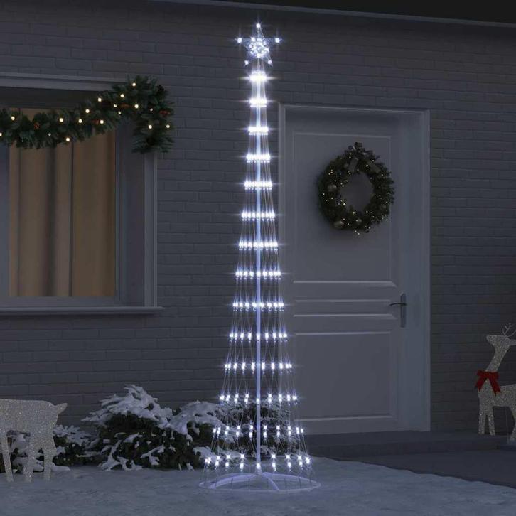 vidaXL LED Kerstboom met 290 LED Koudwit 70 x 70 x 250 cm, Diversen, Kerst, Nieuw, Verzenden