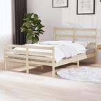 vidaXL Bedframe massief grenenhout 120x190 cm, Bruin, Verzenden, Nieuw, 190 cm of minder