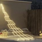 vidaXL LED Kerstboom met Grondspiesjes Warmwit 511 cm Metaal, Diversen, Verzenden, Nieuw