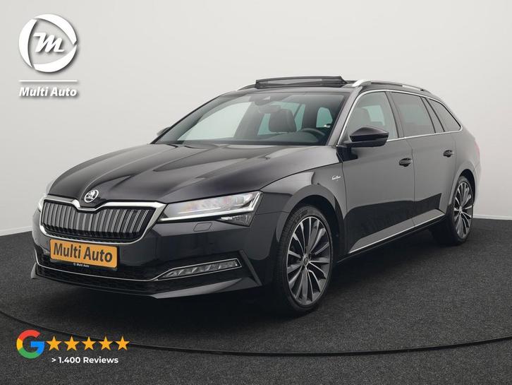 Zakelijke Lease |  Škoda Superb Combi 1.4 TSI iV Laurin & Kl, Auto's, Skoda, Dealer onderhouden, Lease, Zwart, Automaat, Stationwagon