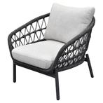 Montreal lounge tuinstoel antraciet, Tuin en Terras, Tuinstoelen, Ophalen of Verzenden, Nieuw