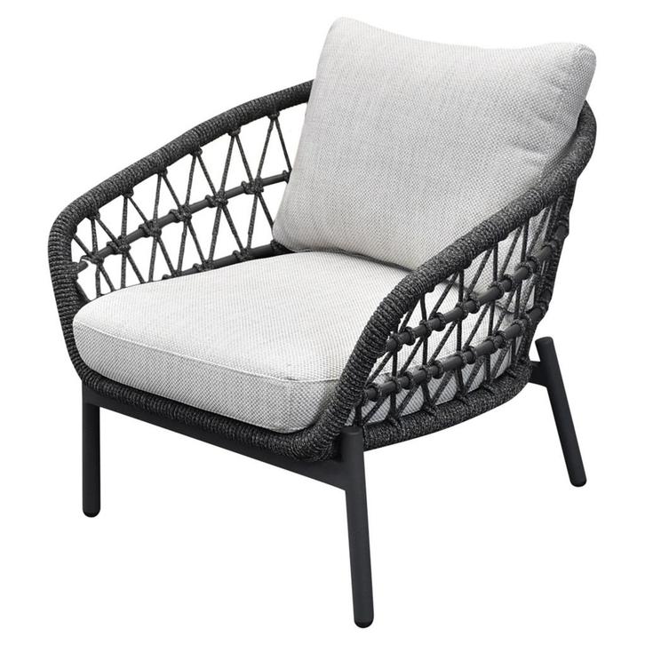 Montreal lounge tuinstoel antraciet, Tuin en Terras, Tuinstoelen, Nieuw, Ophalen of Verzenden