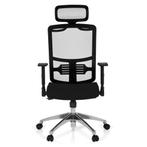 Bureaustoel | Met Armleuning | Stof | Zwart | Ergonomisch, Huis en Inrichting, Bureaus, Verzenden, Nieuw
