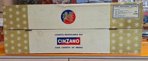 Cinzano - Krat - Hout - Cassa propaganda 1962, Antiek en Kunst, Antiek | Wandborden en Tegels