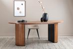 Eettafel - Rika - 90x200 cm - Walnoot - Jörn, Huis en Inrichting, Verzenden, Nieuw