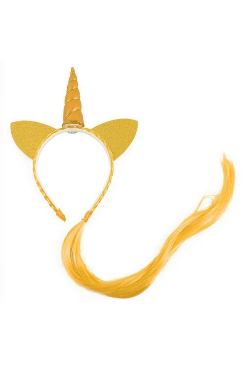 Eenhoorn Haarband Haar Goud Unicorn Diadeem Oortjes Gele Hoo, Kleding | Dames, Carnavalskleding en Feestkleding, Accessoires, Nieuw