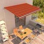 vidaXL Luifel handmatig uittrekbaar 450x300 cm oranje en, Verzenden, Nieuw