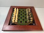 Schaakspel - Prachtige Vintage Schaakset met Glazen Bord en