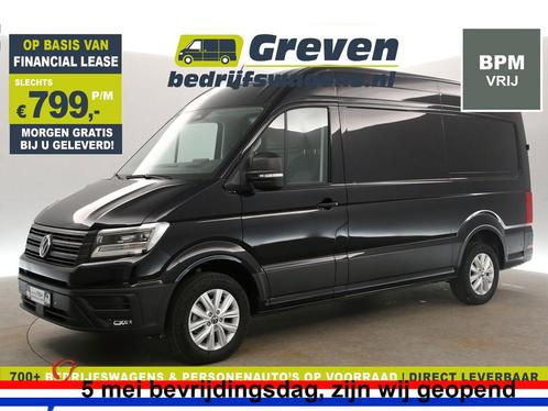 Volkswagen Crafter 2.0 TDI AUT HIGHLINE EXCLUSIVE L3 €799pm, Auto's, Bestelauto's, Automaat, Diesel, Zwart, Volkswagen, Verzenden