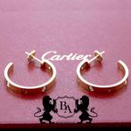 Cartier LOVE Diamanten 18 Karaat Rosegoud Oorbellen B8301433, Ophalen of Verzenden, Zo goed als nieuw, Met edelsteen, Knopjes of Stekers