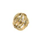 Gouden ring met bladeren (geelgoud, florale ring, damesring), Sieraden, Tassen en Uiterlijk, Ringen, Gebruikt, Overige kleuren
