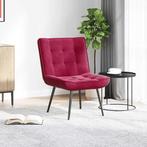 vidaXL Relaxstoel 64x74x84 cm fluweel wijnrood, Huis en Inrichting, Stoelen, Verzenden, Nieuw, Rood