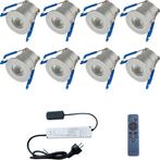 LED Veranda Spot Complete Set - Velvalux - 8 Stuks - 3W -, Huis en Inrichting, Metaal of Aluminium, Nieuw, Ophalen of Verzenden