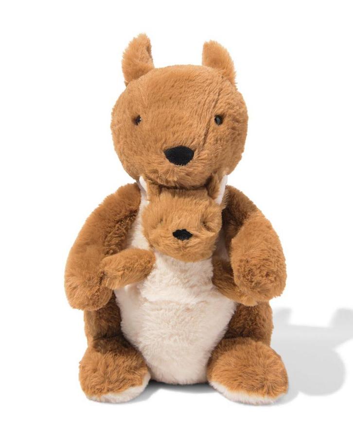 HEMA Knuffel kangaroo met baby 30cm 2+1 gratis, Kinderen en Baby's, Speelgoed | Knuffels en Pluche, Nieuw, Verzenden