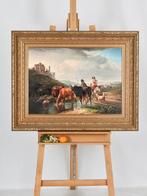 German Romantic School (XIX) - Mountain scene with cattle