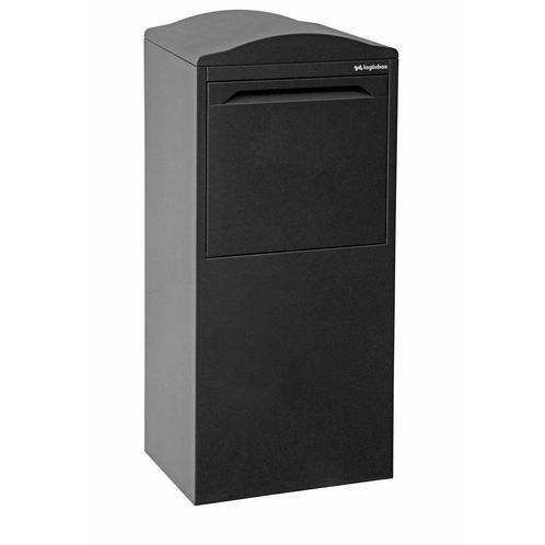 Logixbox Frontbox Uni pakketbrievenbus achteruitname - grijs, Tuin en Terras, Brievenbussen, Nieuw, Verzenden