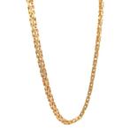 Halsketting - 14 karaat Geel goud - Koninklijke ketting 4 mm, Sieraden, Tassen en Uiterlijk, Kettingen, Nieuw