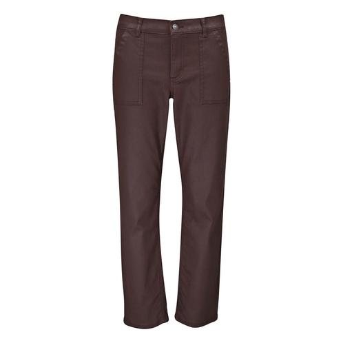 Angels • bruine coated broek Darleen • 36, Kleding | Dames, Broeken en Pantalons, Bruin, Nieuw, Maat 36 (S), Verzenden