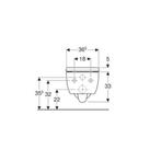 Geberit Wandcloset iCon Pack Diepspoel Rimfree 36.6x53cm, Doe-het-zelf en Verbouw, Sanitair, Ophalen of Verzenden, Nieuw