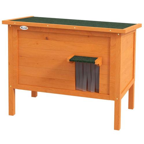 TRUUSK Houten Kattenhuis Buiten - Geïsoleerd - Verhoogd Ontw, Dieren en Toebehoren, Katten-accessoires, Nieuw, Verzenden