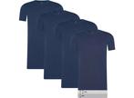 4-pack Cappuccino Blauwe T-Shirt ronde hals - Extra Lange, Kleding | Heren, Overhemden, Verzenden, Nieuw