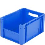 Magazijnbak 400x300x220mm met grijpopening blauw, gebruikt -, Gebruikt, Minder dan 50 cm, Ophalen of Verzenden, Minder dan 40 cm