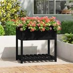 vidaXL Plantenbak met schap 82,5x54x81 cm massief grenenhout, Verzenden, Nieuw, Hout, 60 cm of meer