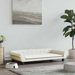 vidaXL Hondenmand 100x50x21 cm fluweel crèmekleurig, Verzenden, Nieuw