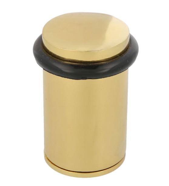 AMIG deurstop vloermontage Ø32 mm goud zamak, Huis en Inrichting, Woonaccessoires | Deurstoppers, Verzenden