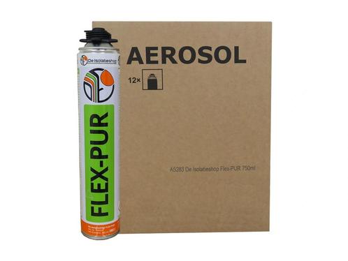De Isolatieshop Flex-Pur NBS 750ml (12 stuks), Doe-het-zelf en Verbouw, Isolatie en Afdichting, Ophalen of Verzenden