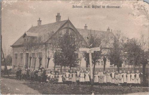 HOORNAAR - School m.d. Bijbel te Hoornaar, Verzamelen, Ansichtkaarten | Nederland, Verzenden