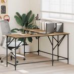 vidaXL Bureau Artisan Eiken 149 x 149 x 75 cm Bewerkt hout, Huis en Inrichting, Bureaus, Verzenden, Nieuw