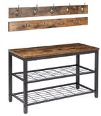 Wandkapstok met Schoenenbank – Organizer met 9 Haken, Verzenden, Nieuw