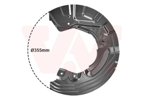REMSCHIJF BESCHERMER VOOR BMW 1 E81/E82E/E87/E88 2004-2013, Auto-onderdelen, Remmen en Aandrijving, Nieuw, Ophalen of Verzenden