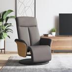 vidaXL Fauteuil verstelbaar met voetensteun stof taupe, Huis en Inrichting, Fauteuils, Verzenden, Nieuw
