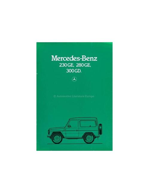 1984 MERCEDES BENZ G KLASSE BROCHURE ENGELS, Boeken, Auto's | Folders en Tijdschriften