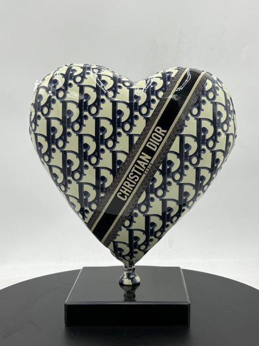 Naor - Heart Dior pop art, Antiek en Kunst, Kunst | Designobjecten