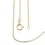 Gouden Venetiaanse schakel ketting | 42,5 cm (veersluiting), Sieraden, Tassen en Uiterlijk, Kettingen, Ophalen of Verzenden, Gebruikt