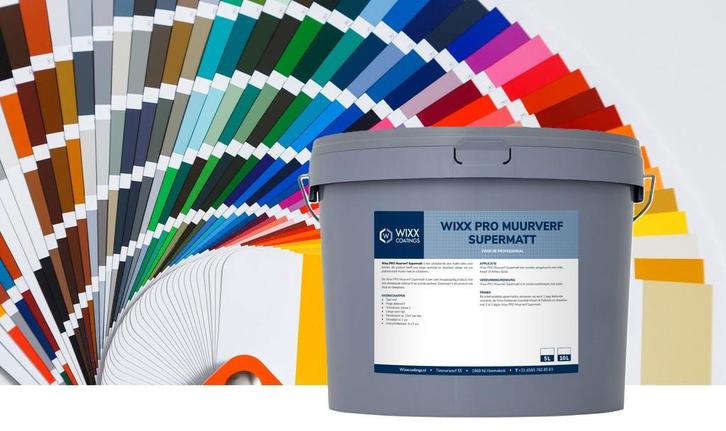 Wixx PRO Muurverf Supermatt 5L, Doe-het-zelf en Verbouw, Verf, Beits en Lak, Verf, Overige kleuren, Nieuw, Minder dan 5 liter