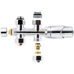 Thermostatische Radiator Aansluitset - Leoni -, Doe-het-zelf en Verbouw, Verwarming en Radiatoren, Ophalen of Verzenden, Nieuw