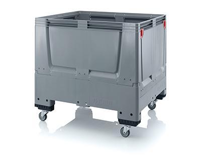 Palletbox inklapbaar met 4 wielen 120x100x114cm, Zakelijke goederen, Kantoor en Winkelinrichting | Magazijn, Stelling en Opslag