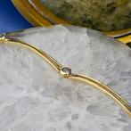 8 Krt. Fantasie schakel armband | 19 cm (zirconia, geelgoud), Sieraden, Tassen en Uiterlijk, Antieke sieraden, Ophalen of Verzenden