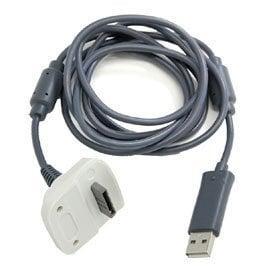 Microsoft Xbox 360 Oplaadkabel Controller Grijs (Play & C..., Spelcomputers en Games, Spelcomputers | Xbox 360, Zo goed als nieuw